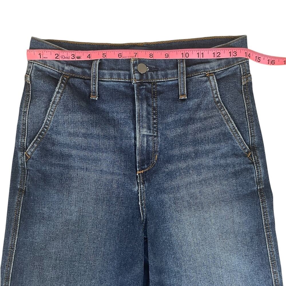 Joe's Jeans The Trixie High Rise Wide Leg Cuffed Trouser Jean Indigo Sz 27 Chic - Picture 9 of 16